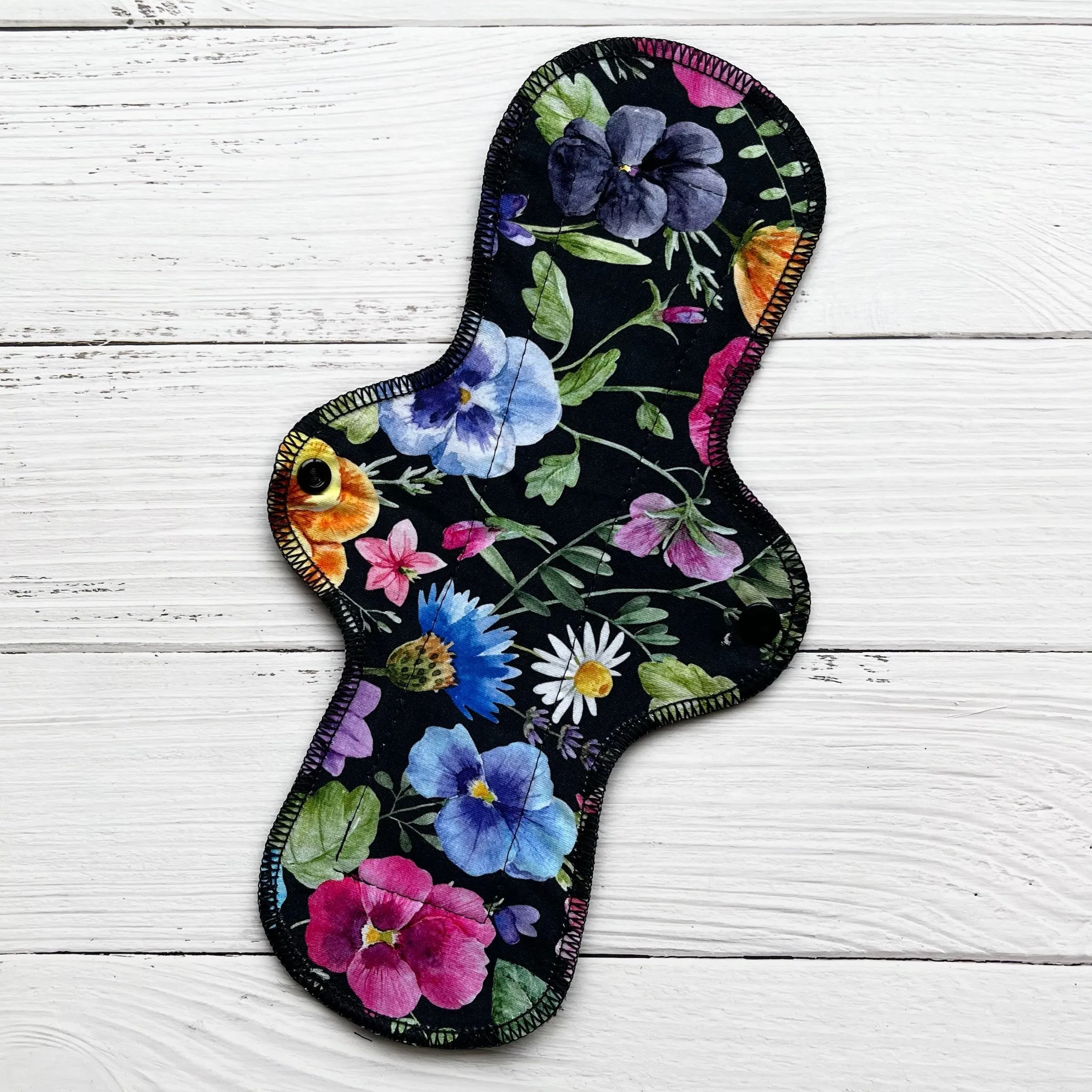 Moderate Absorbency Reusable Pads: Pansy
