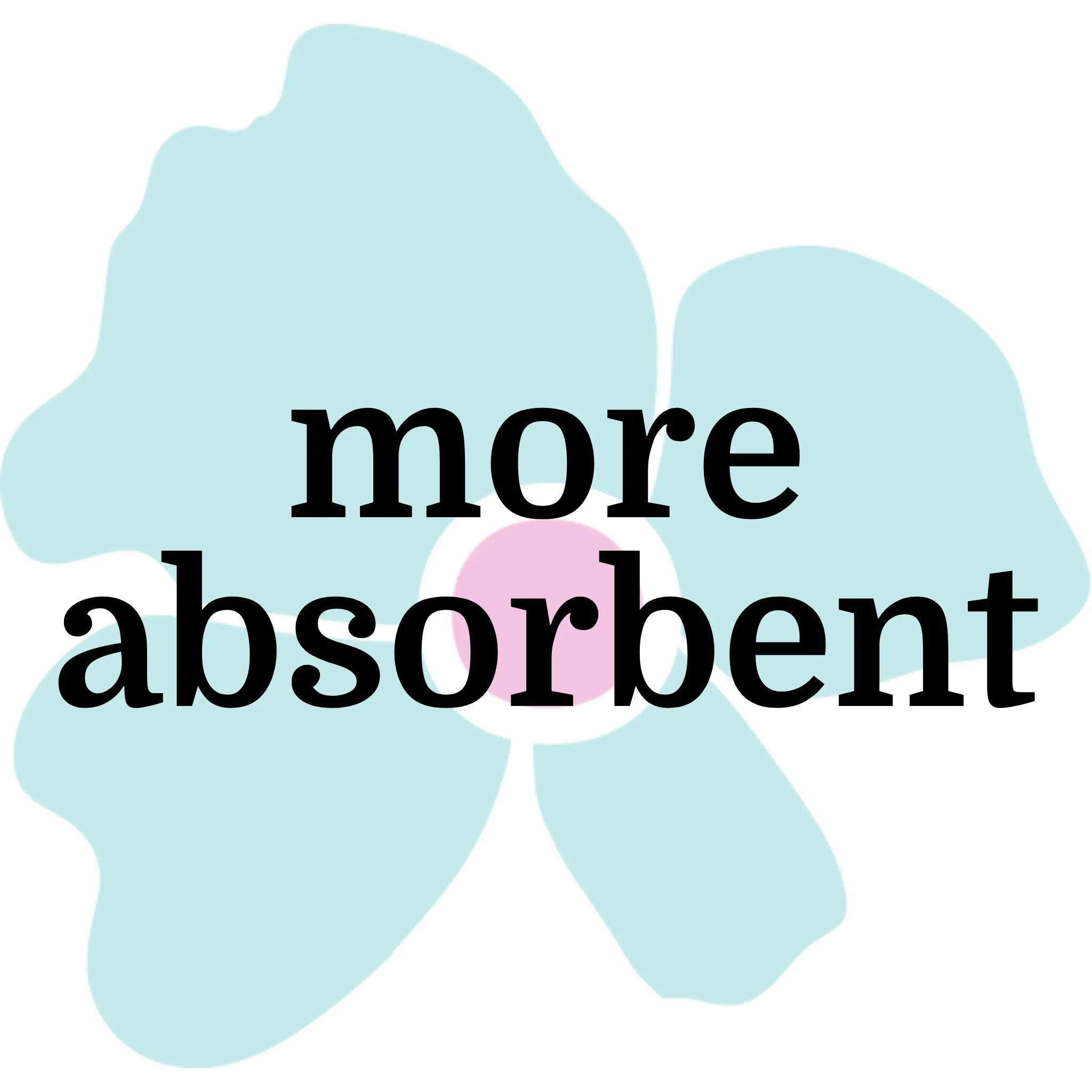 Moderate Absorbency Reusable Pads: Pansy