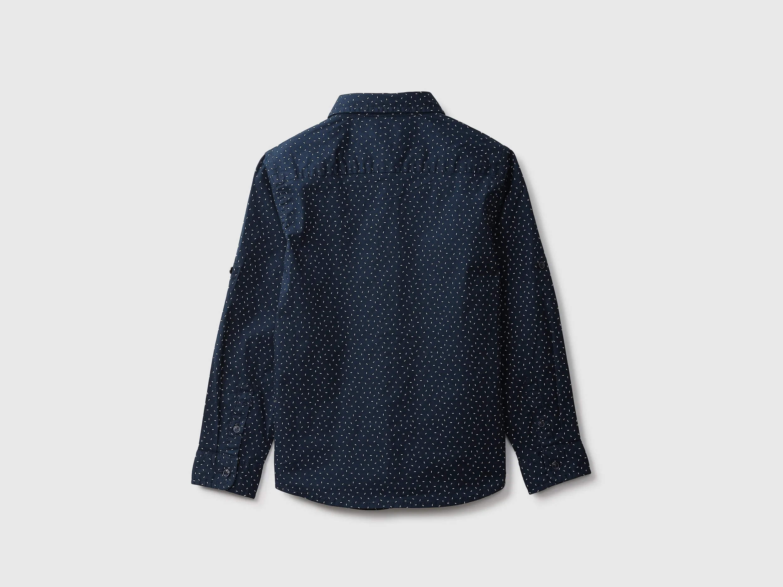 Navy Blue Printed Shirt