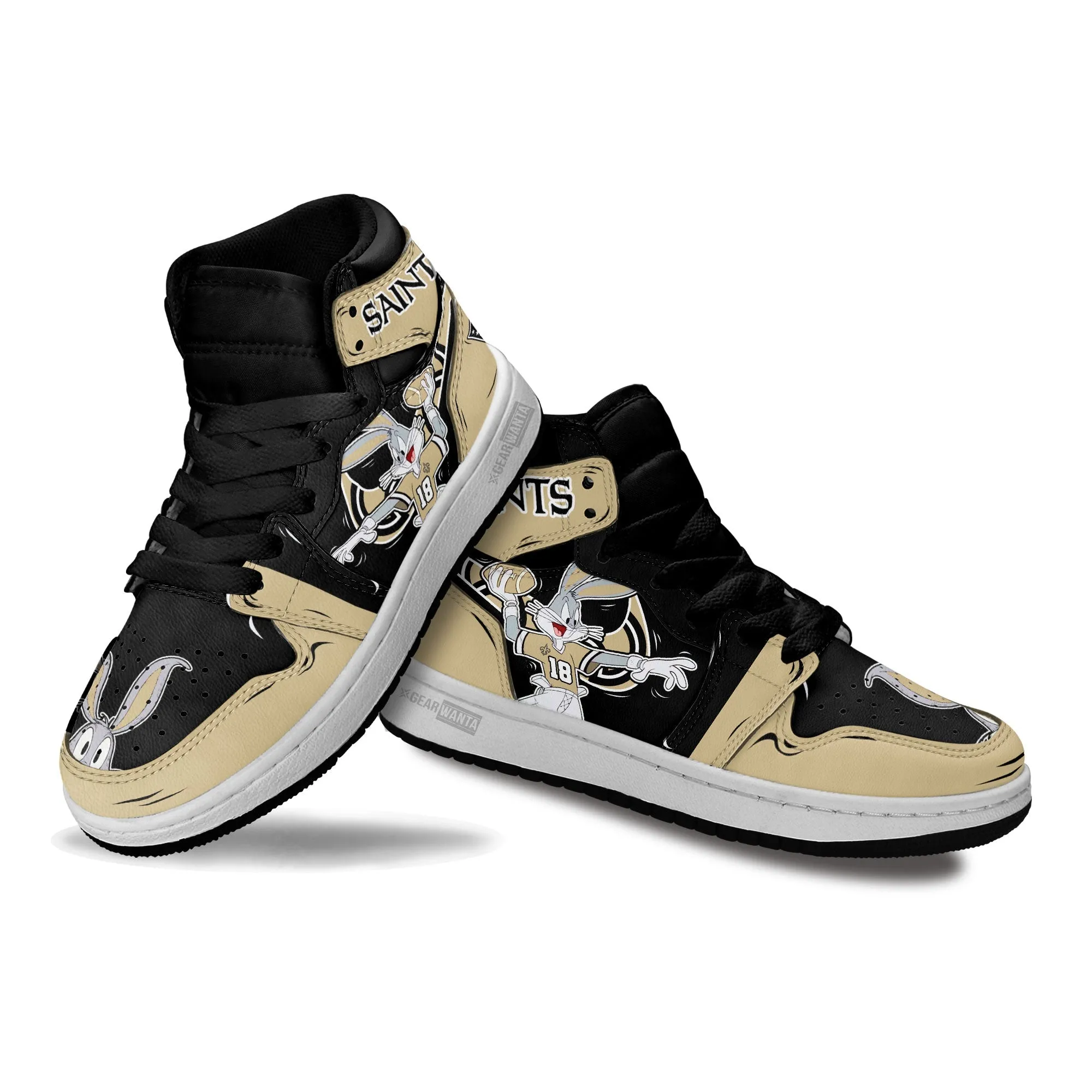 New Orleans Saints Kid J1s Sneakers Custom