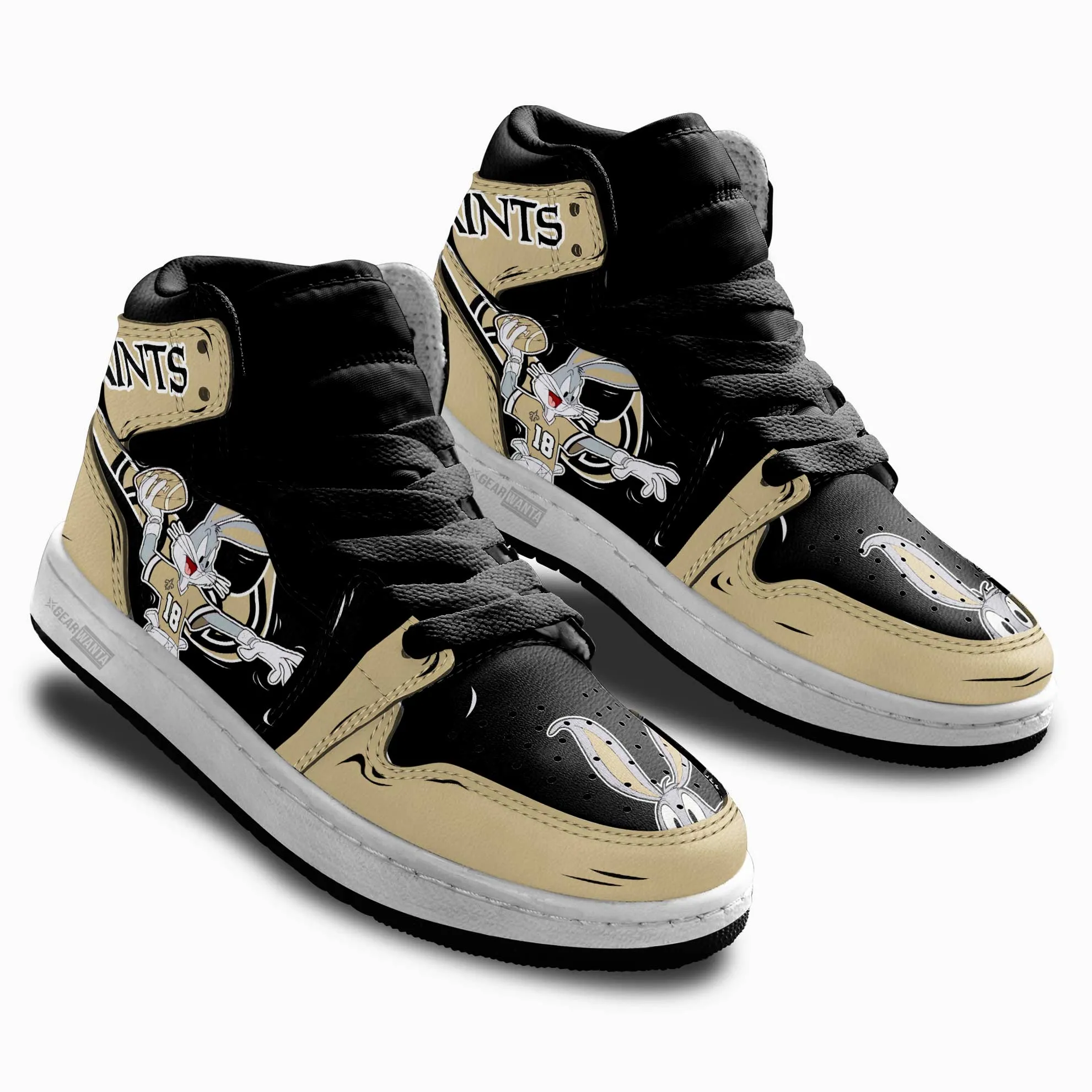New Orleans Saints Kid J1s Sneakers Custom