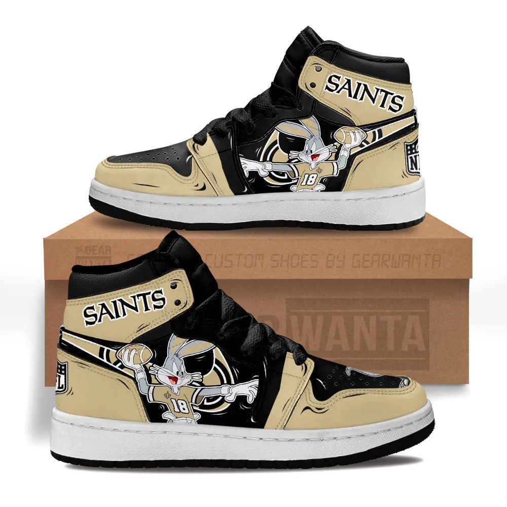 New Orleans Saints Kid J1s Sneakers Custom