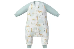 NEW Raglan Long Sleeve Footed Sleep Bag 2.5 TOG (Bamboo) - Cheetah Party - 6 months to 18 months! Retails $72 