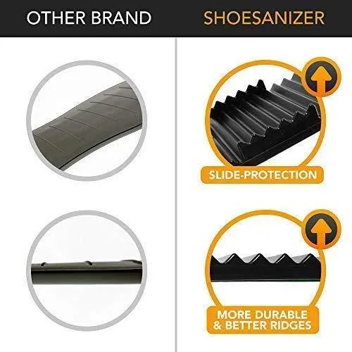New Upgraded Adjustable Shoes Organizer | Best Quality Shoe Slots | Closet Storage Space Saver | Durable | Holds High Heels to Sneakers, For men, women and kid shoes (8 Pack in black)