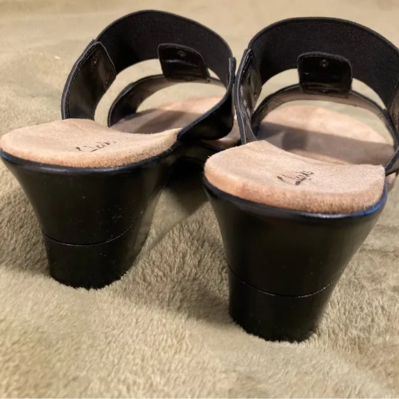 NIB Vintage Clarks Emmagene Leather Sandals Women's Size 8M