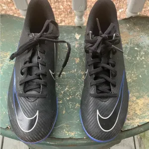 Nike Mercurial Black and Blue Cleats Youth Size