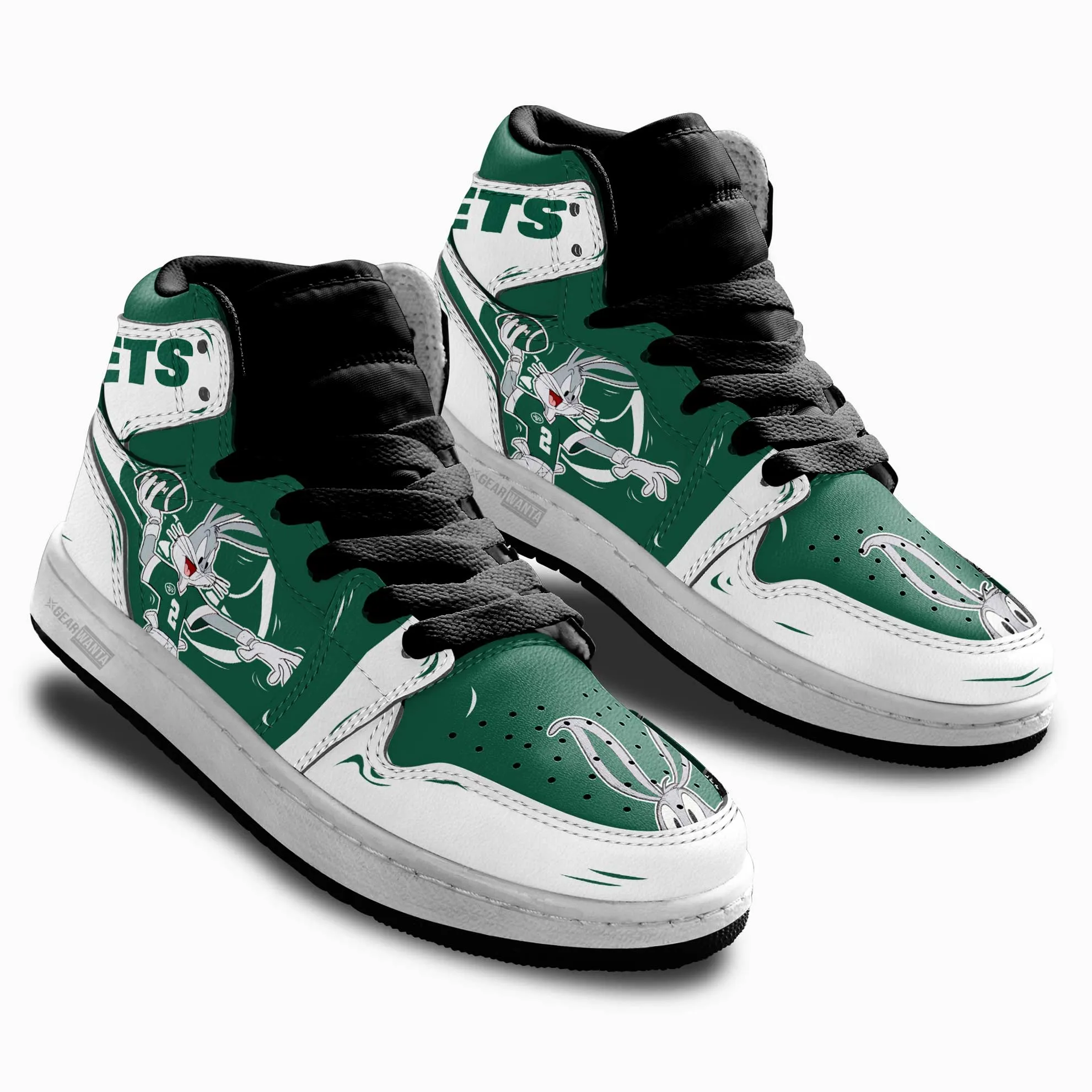 NY Jets Kid J1s Sneakers Custom