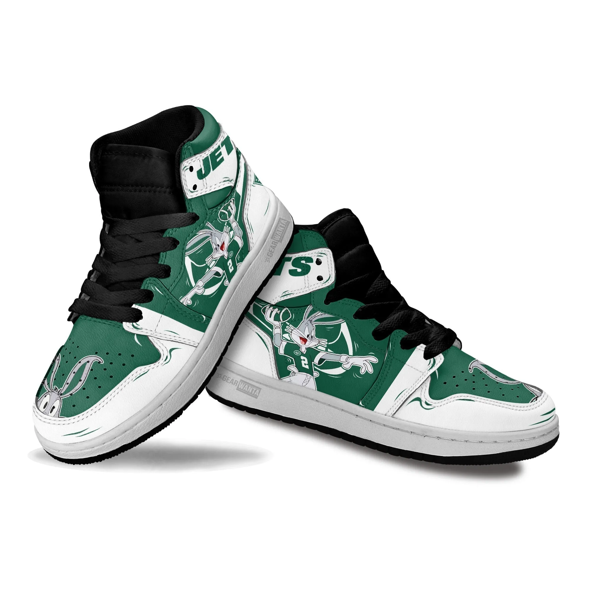 NY Jets Kid J1s Sneakers Custom