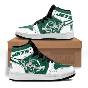 NY Jets Kid J1s Sneakers Custom