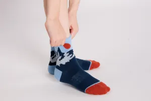 Oakiwear Kids Merino Wool Socks Hiking Outdoor, Mini-Crew Mountain
