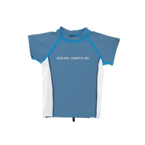 Ocean & Earth Boys Priority S/S Rash Vest DENIM