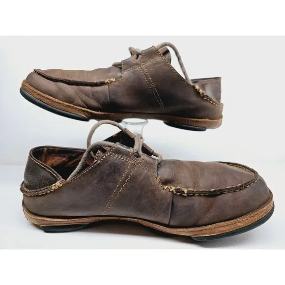 Olukai Men 9 brown color