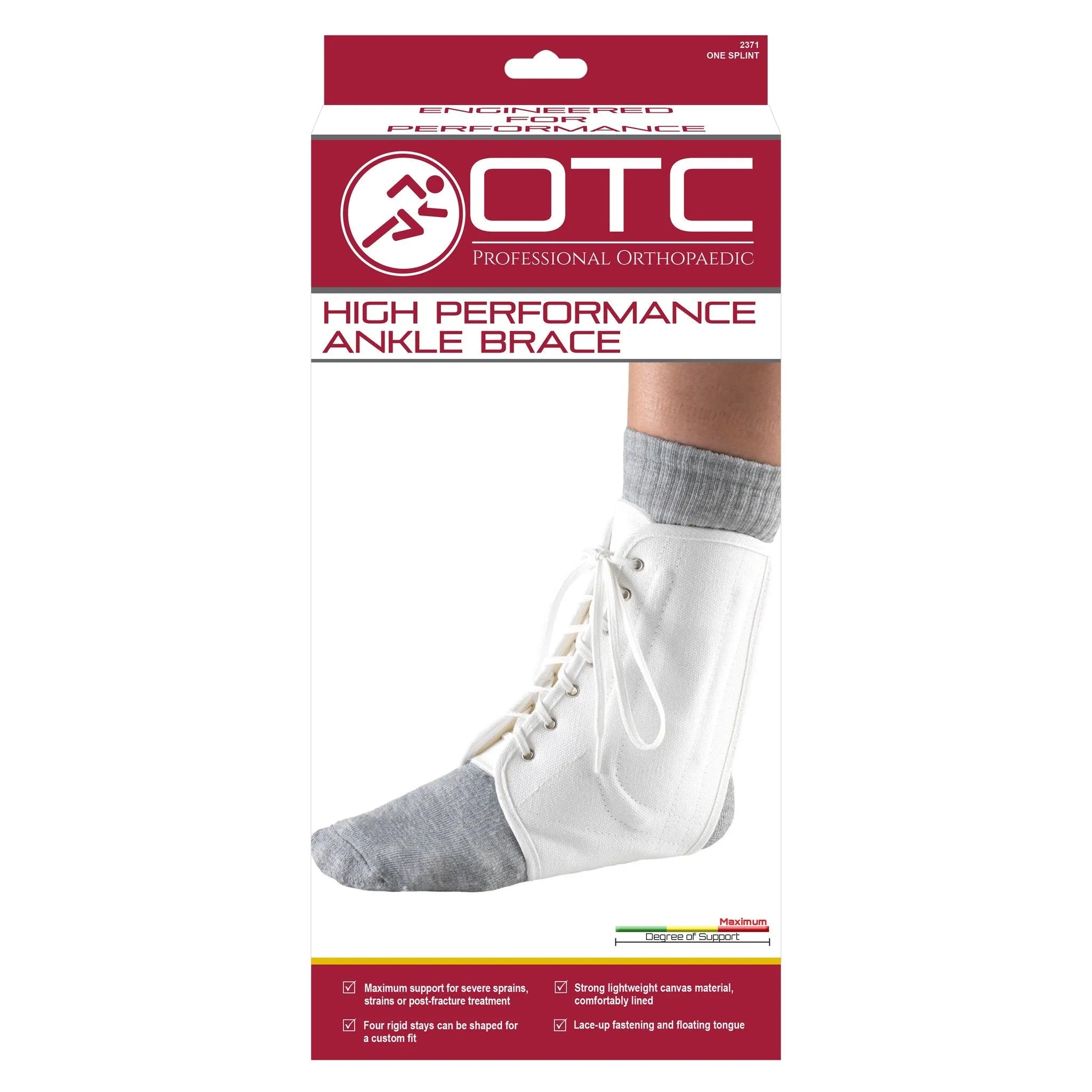 OTC ANKLE BRACE HIGH PERFORM - 2371- CLEARANCE