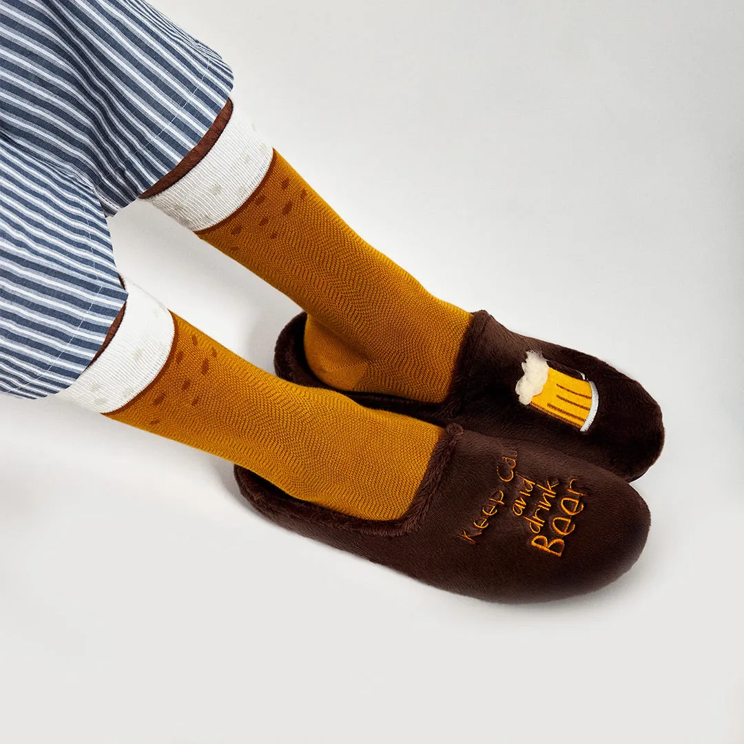 Pack Calcetín "Eres la caña"   Slippers Keep Calm and Drink Beer