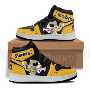 Pittsburgh Steelers Kid J1s Sneakers Custom