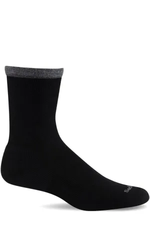 Plantar Cush Basic Crew Women - Black Plantar Relief