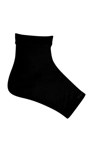 Plantar Sleeve Men - Black Solid Plantar Relief