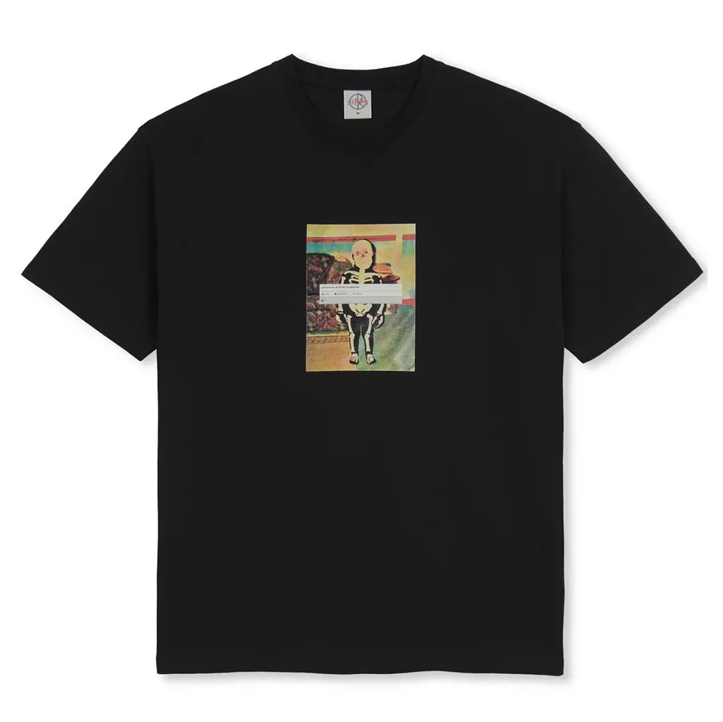 POLAR SKELETON KID TEE - BLACK