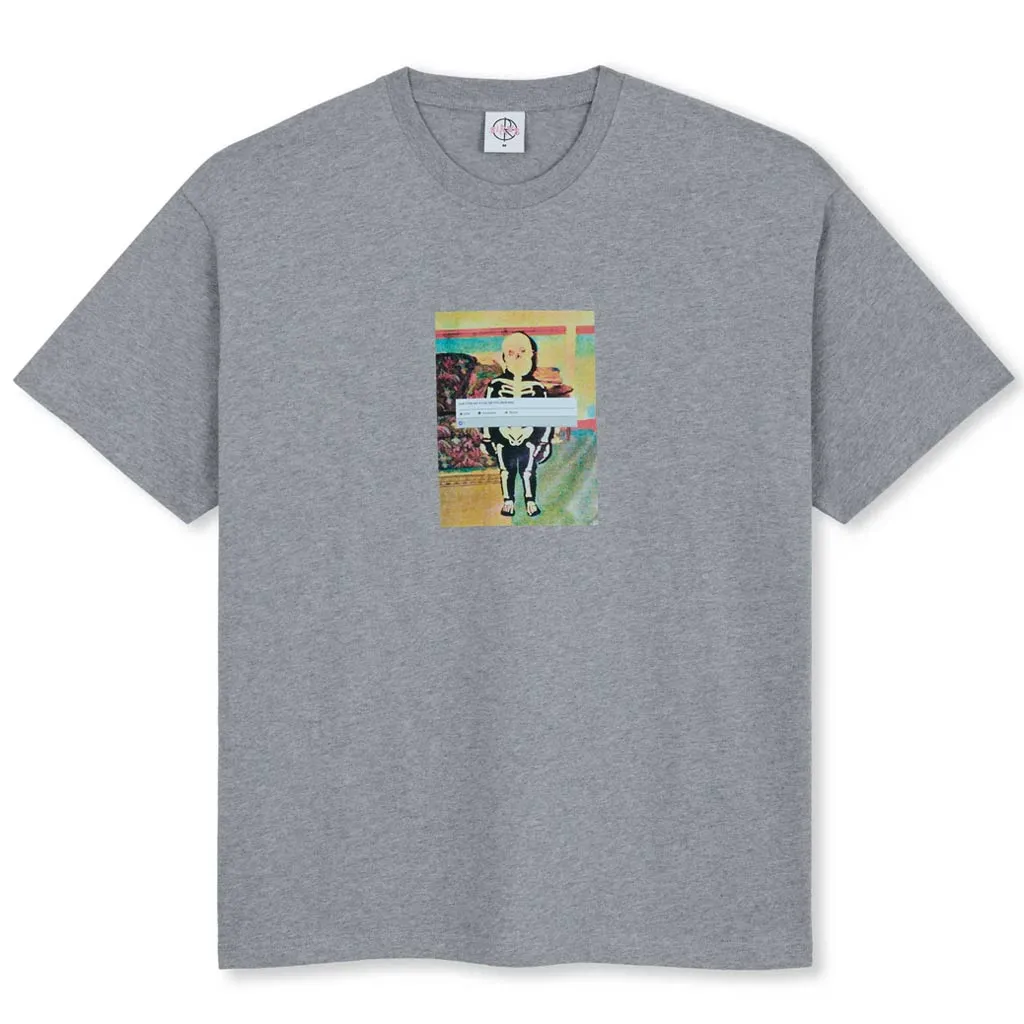 POLAR SKELETON KID TEE - HEATHER GREY