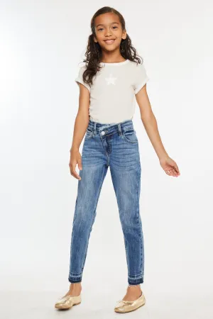 Pomey High Rise Ankle Skinny Kid Jeans