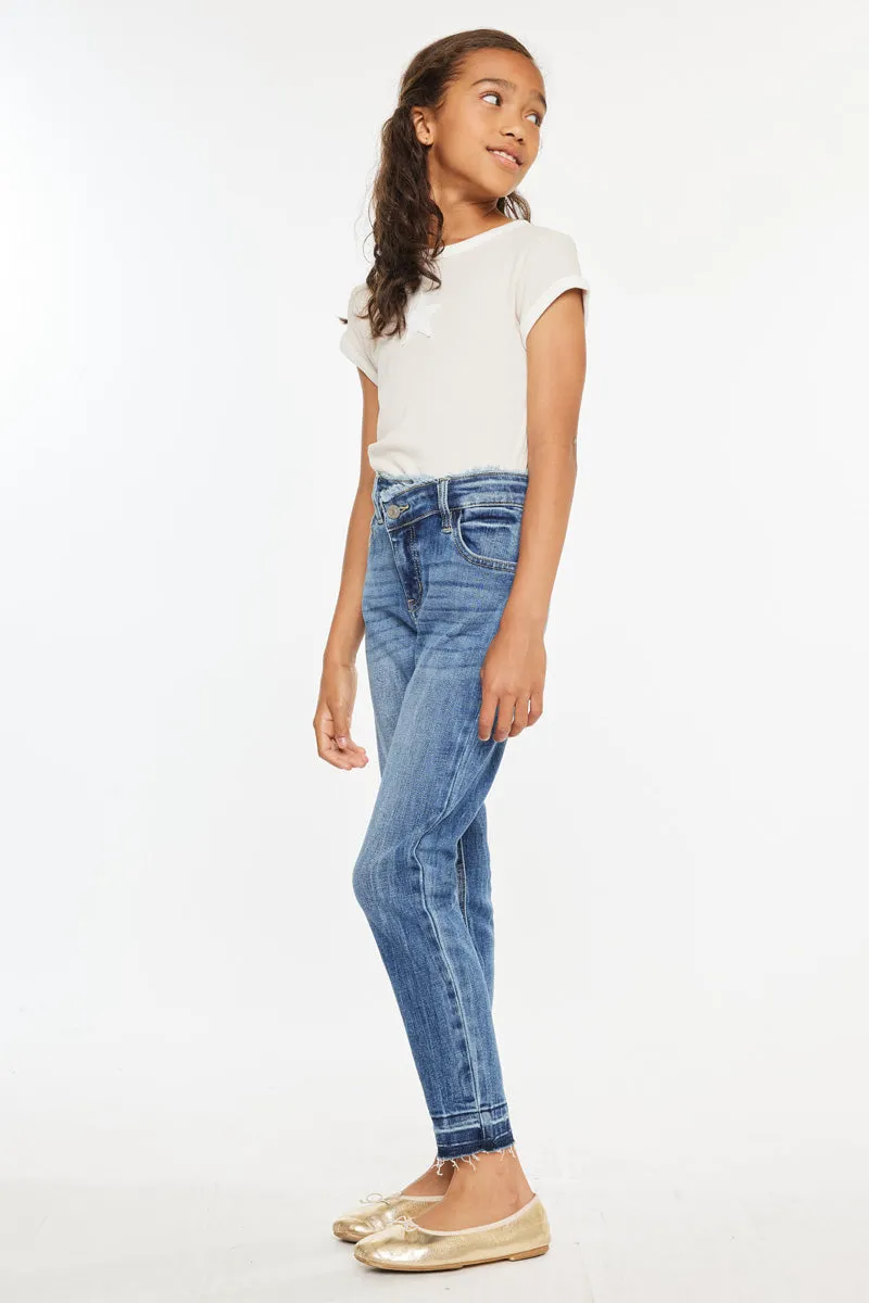 Pomey High Rise Ankle Skinny Kid Jeans