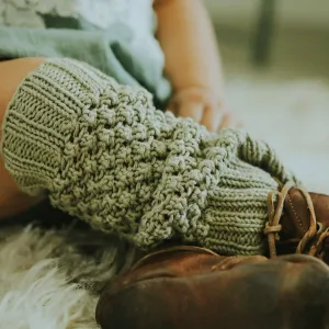 Popcorn Scarf & Leg Warmers Set