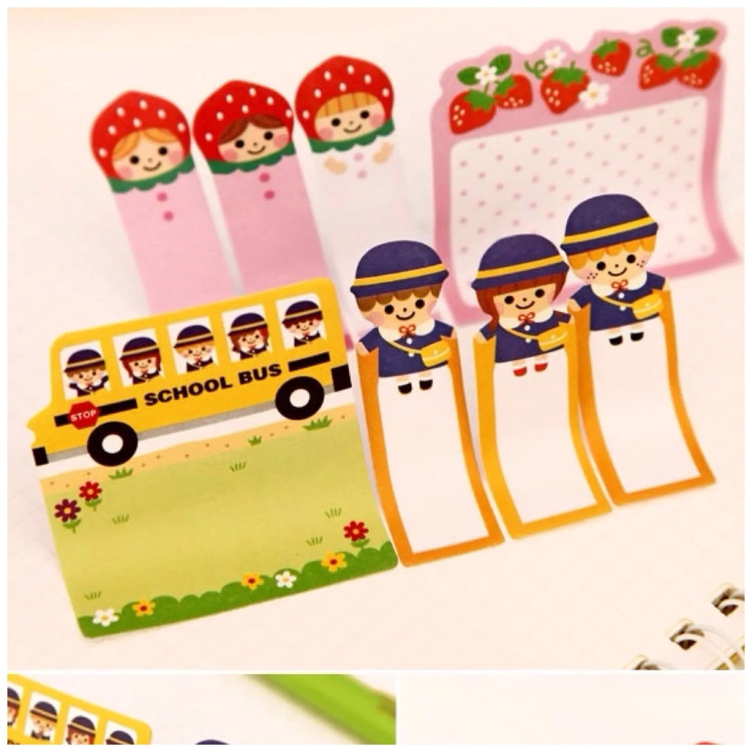 Post It Memo Note Pad - Yellow School Bus SS717