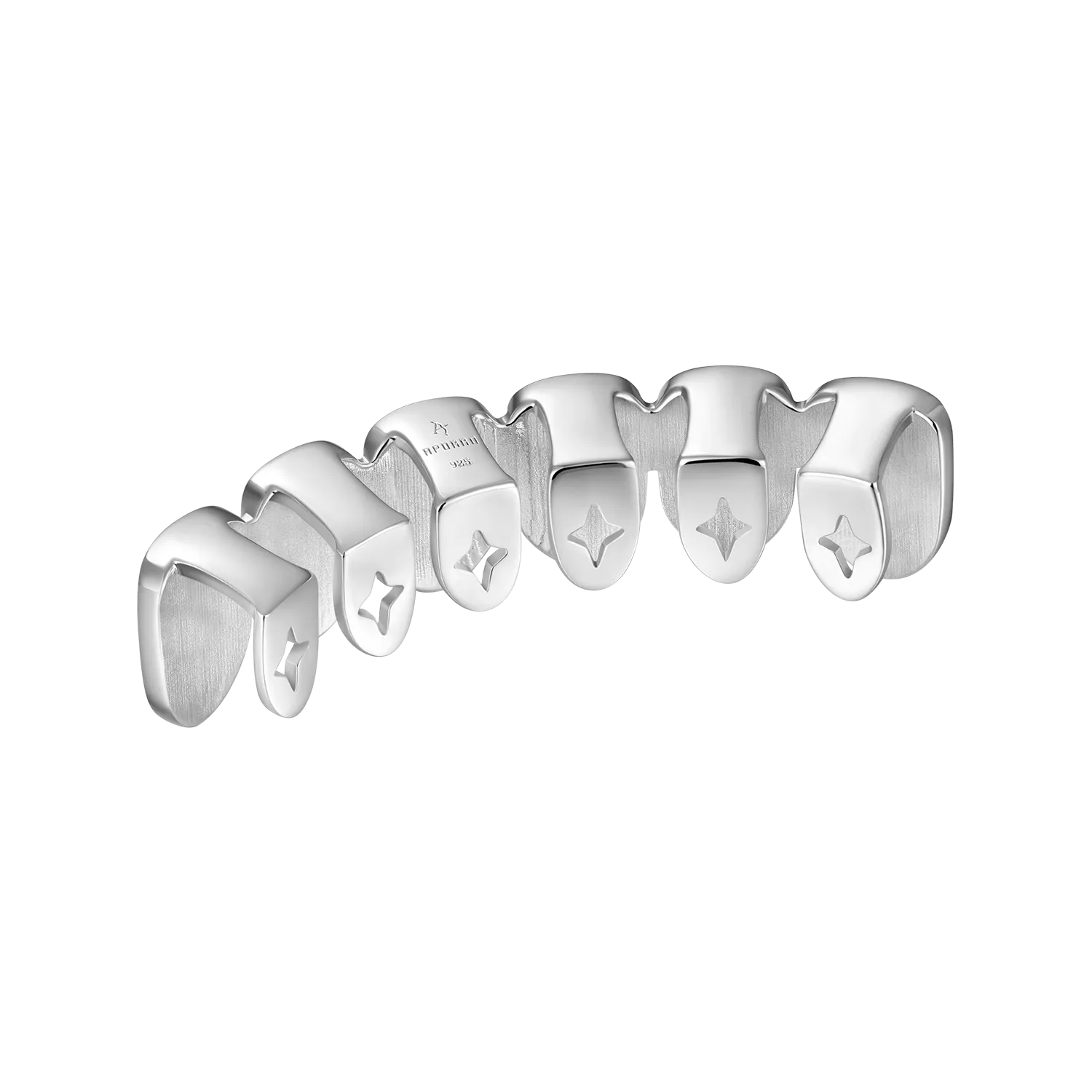 Pre-made Yellow White Irregular Shape Diamond Grillz