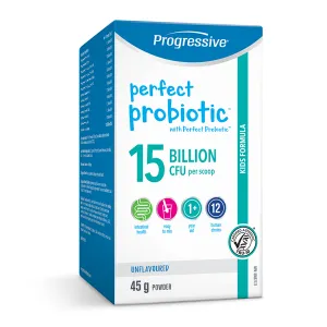 Progressive Perfect Probiotic Kids Formula 15 Billion CFU - Unflavoured (45 g)