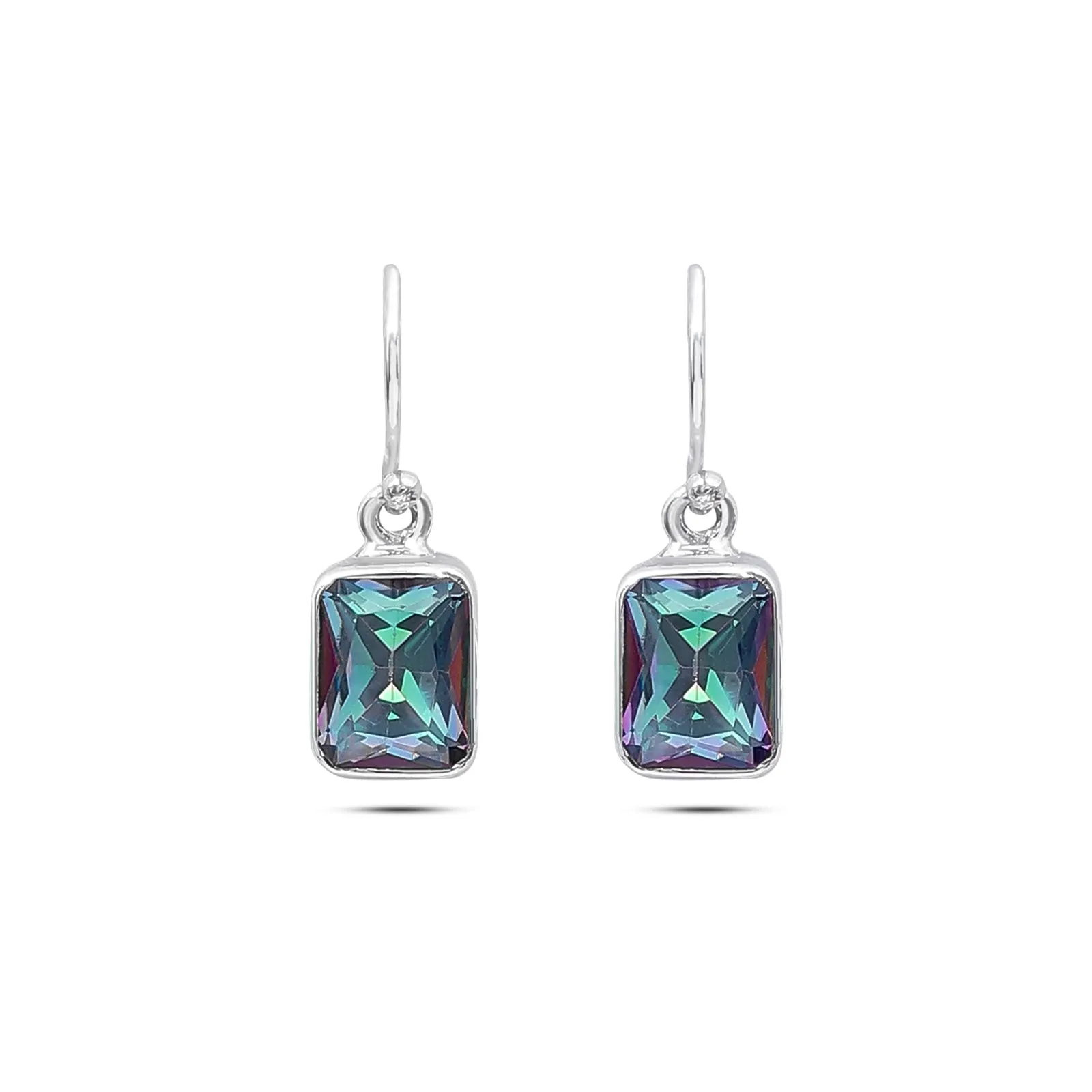 Pure 925 Silver Earrings - Prism of Rainbow Radiance