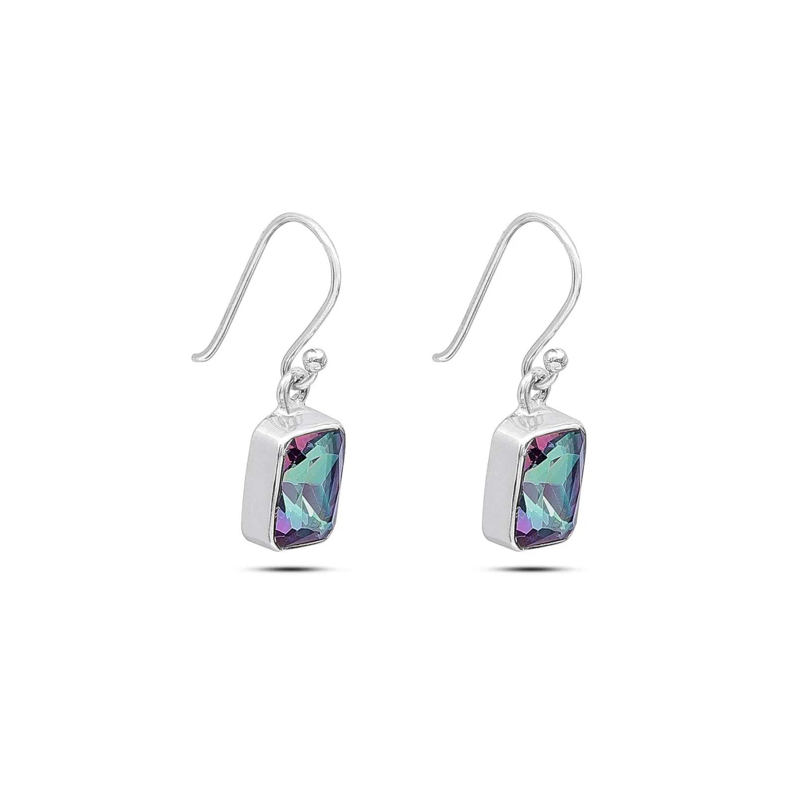 Pure 925 Silver Earrings - Prism of Rainbow Radiance