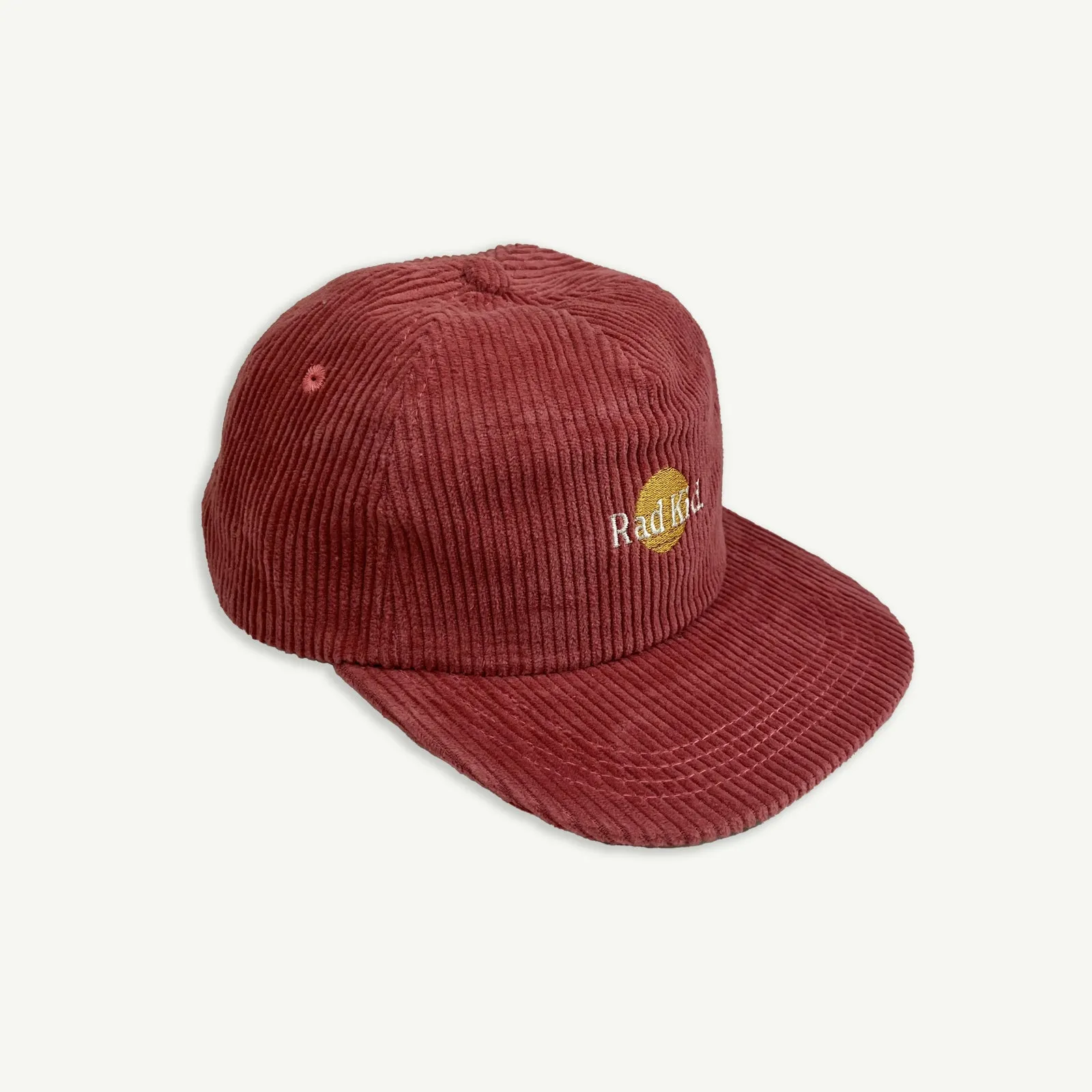 Rad Mama and Rad Kid Cord Cap Bundle - Eco Red