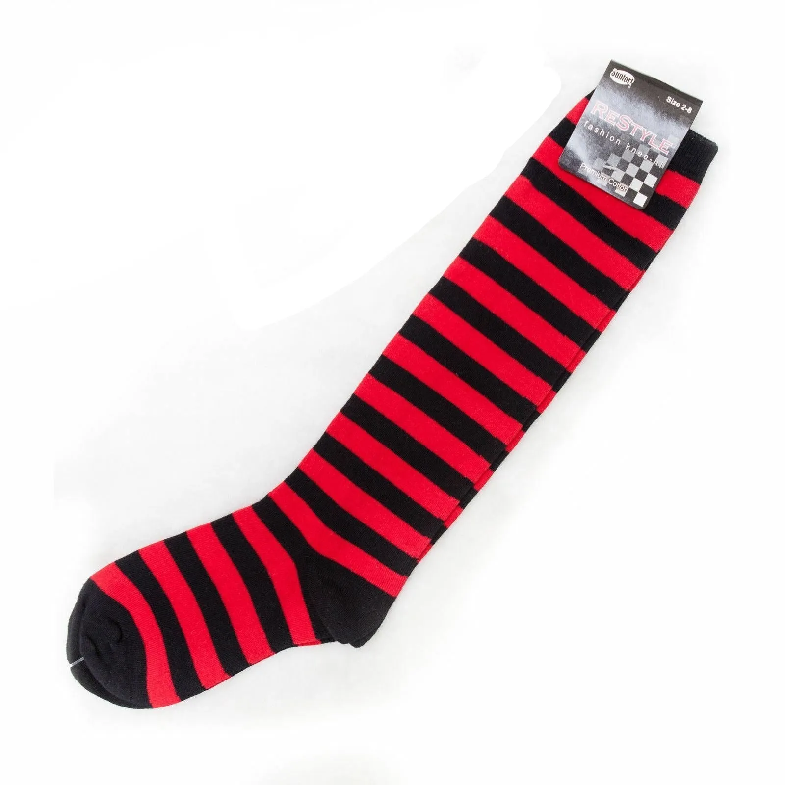 Rainbow Striped Knee High Socks for Kids and Women