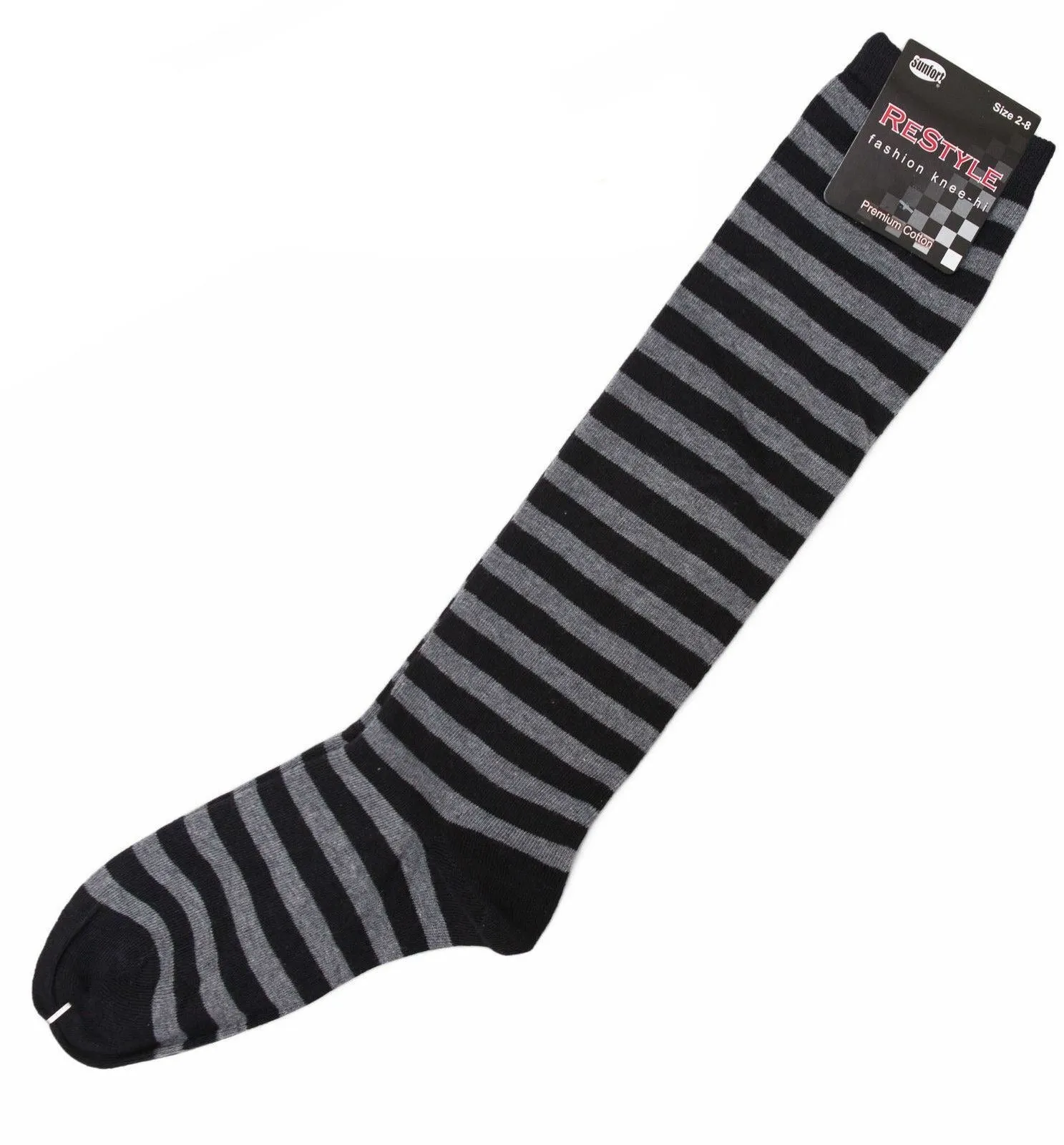 Rainbow Striped Knee High Socks for Kids and Women