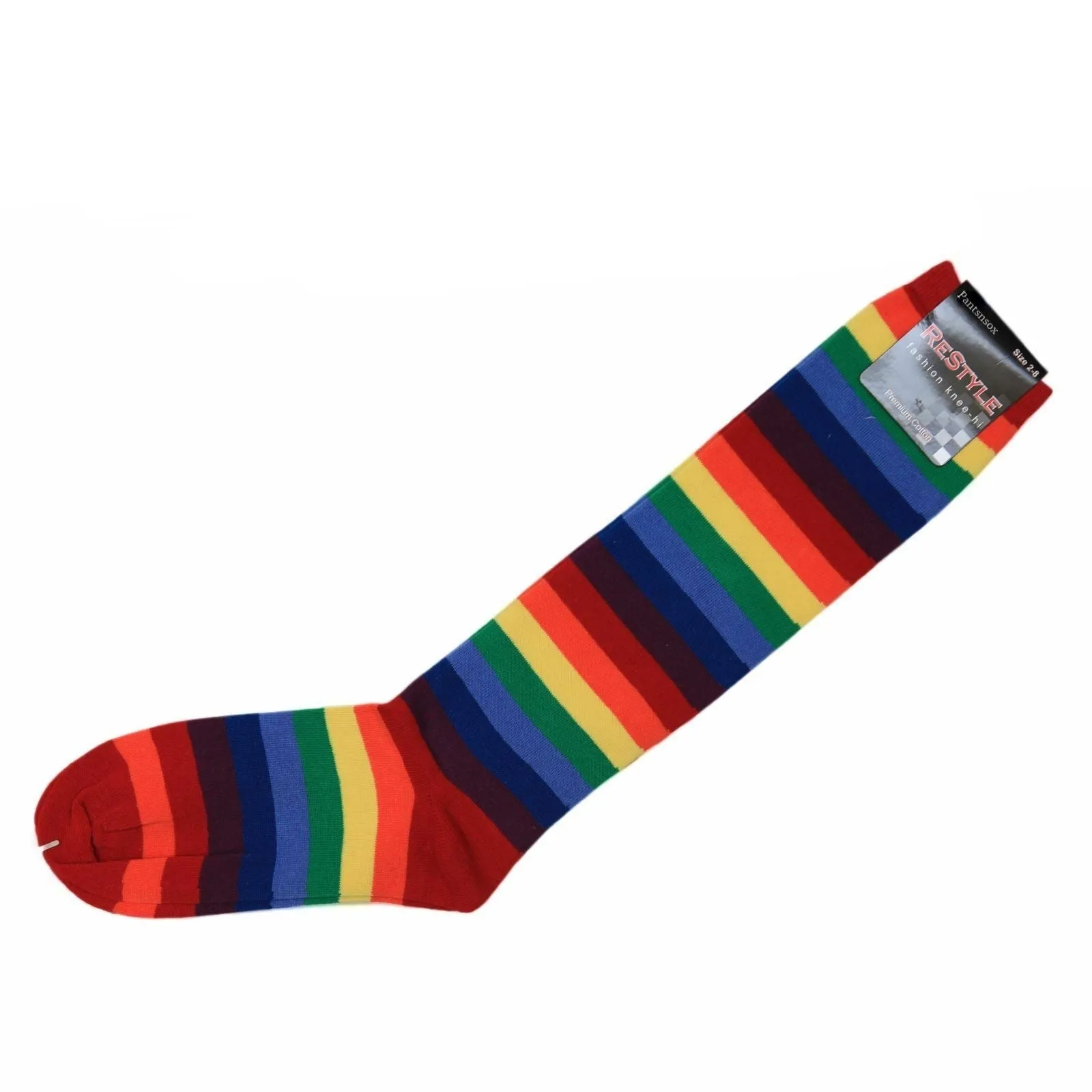 Rainbow Striped Knee High Socks for Kids and Women