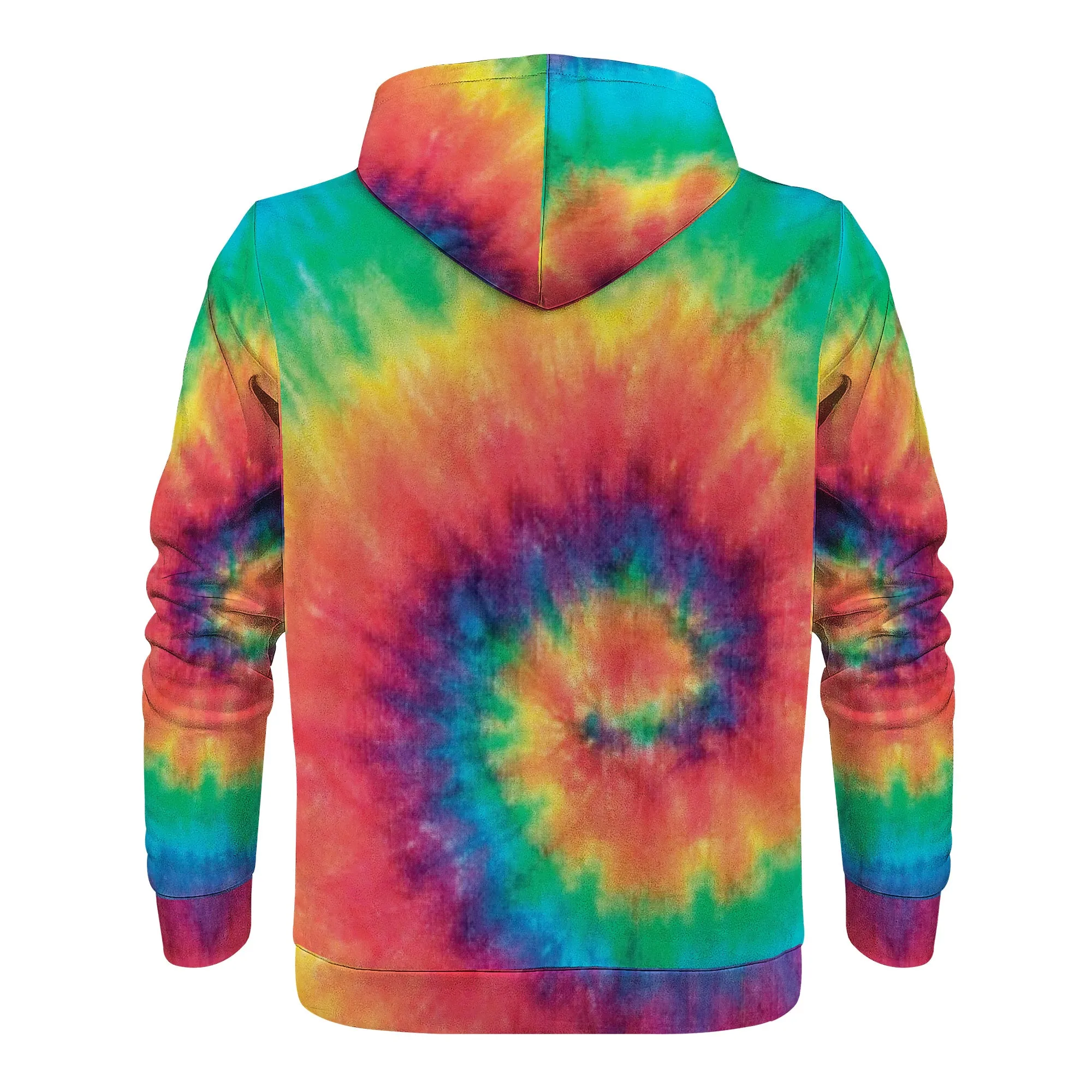 Rainbow Swril Tie Dye Men/Unisex Premium Adult Hoodie