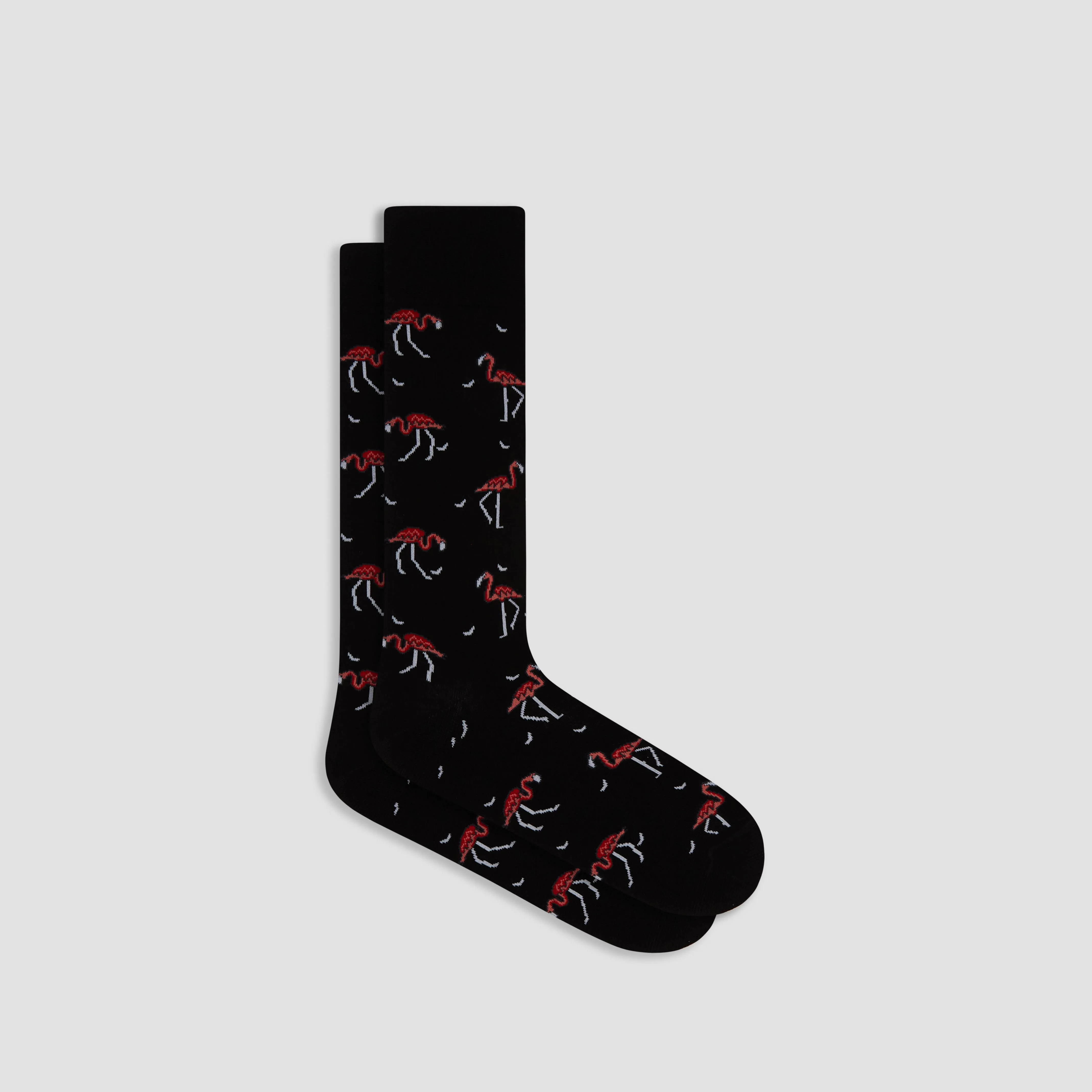 Red Flamingos Mid-Calf Socks