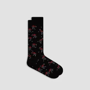 Red Flamingos Mid-Calf Socks