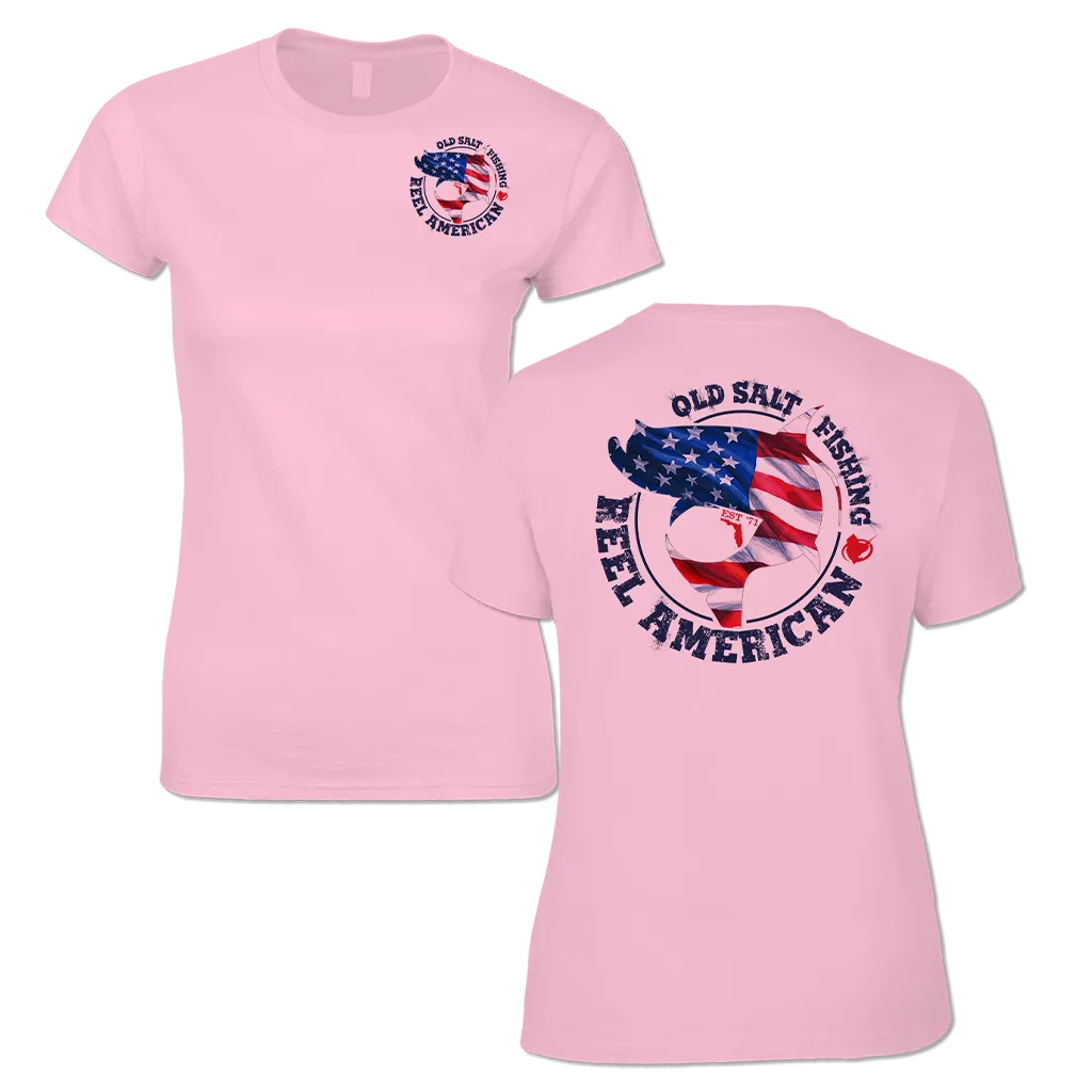 Reel Inshore American - Ladies Short Sleeve Performance Shirt