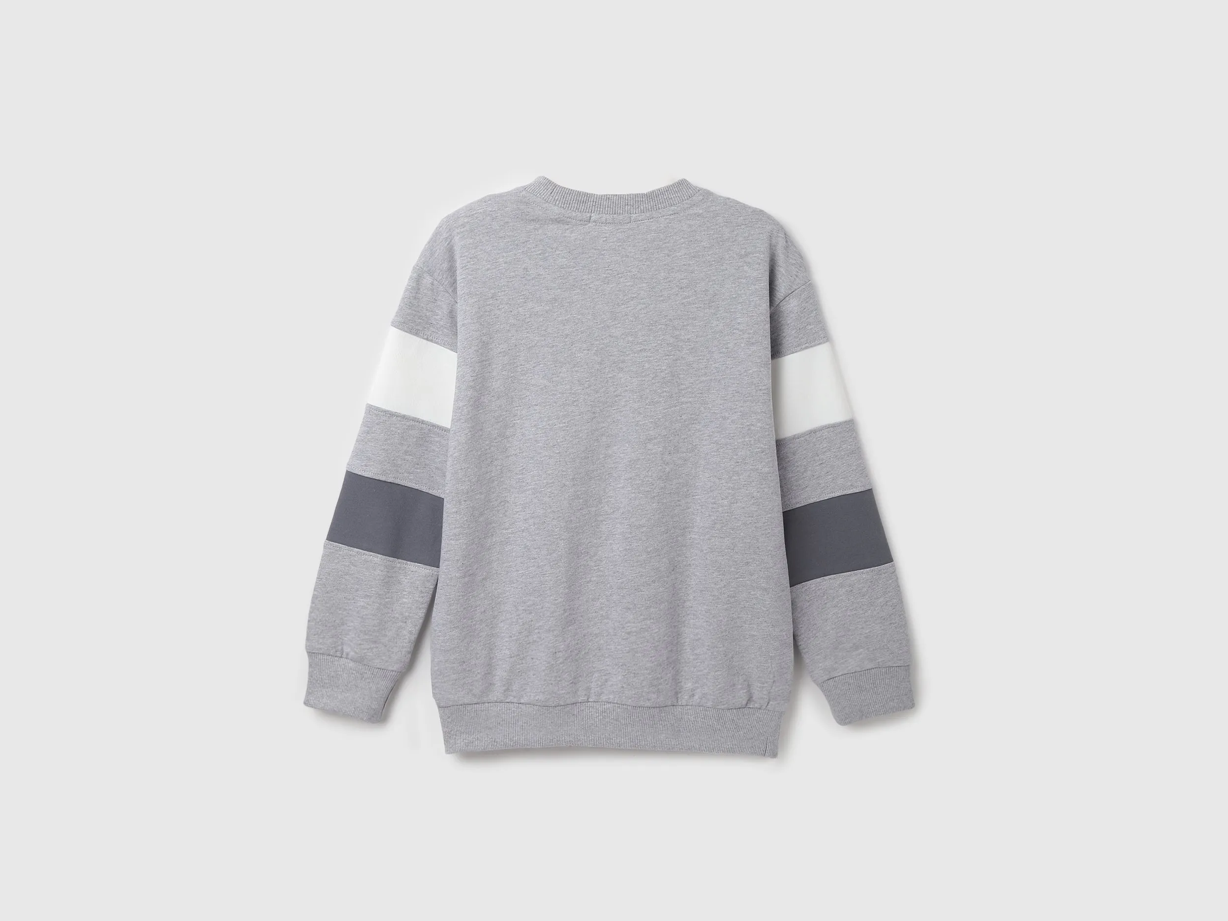 Regular Fit Round Neck Striped Sweatshirt