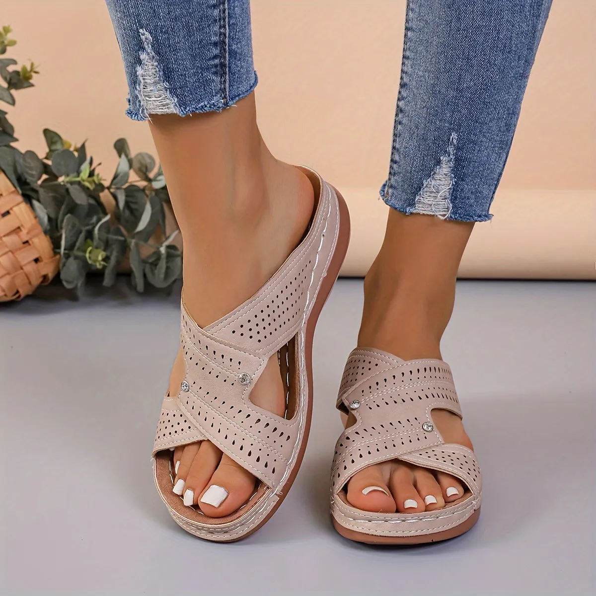 Renate - Casual leather orthopedic sandals