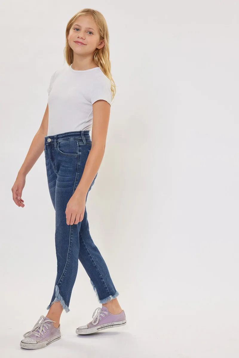 Rio High Rise Ankle Skinny Kid Jeans