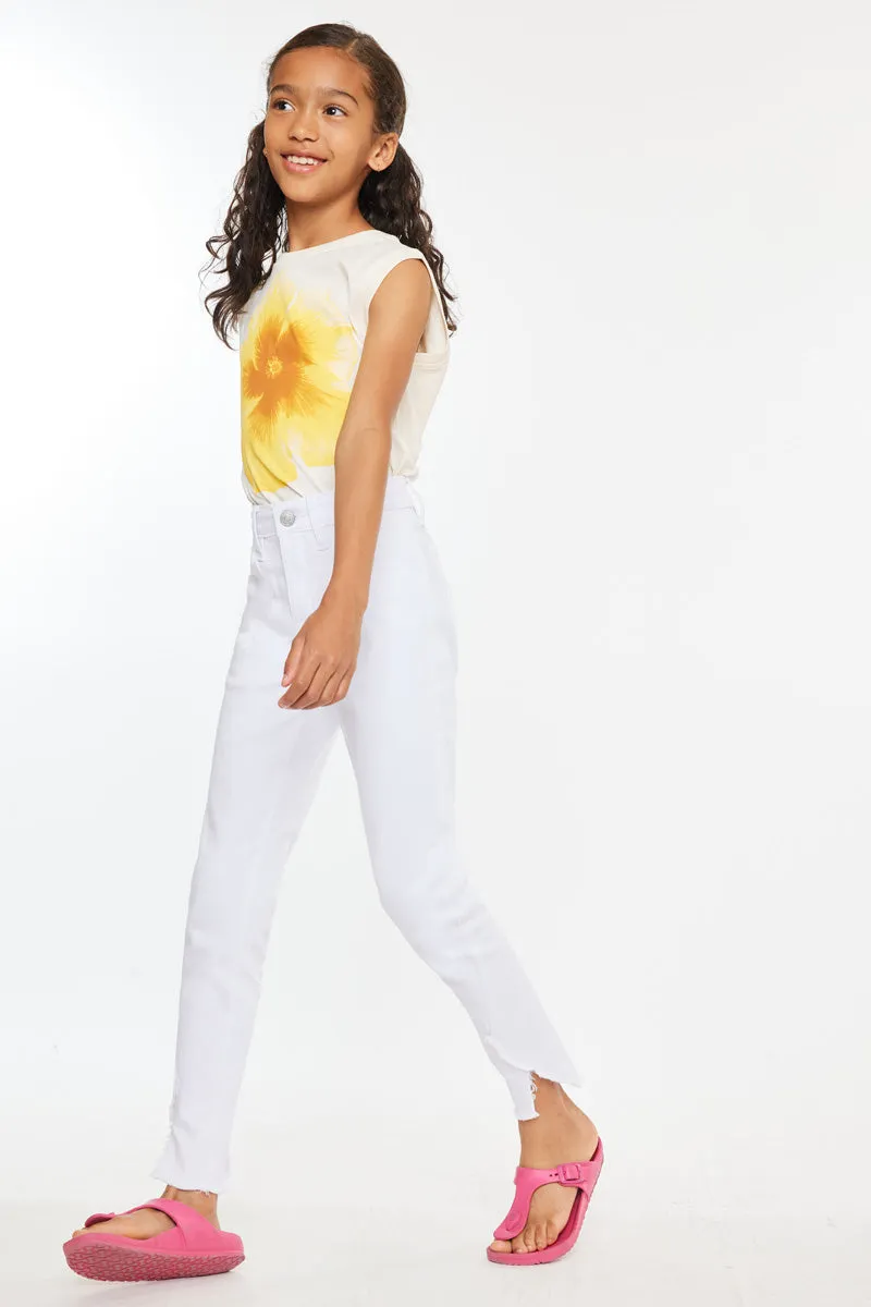 Rio High Rise Ankle Skinny Kid Jeans