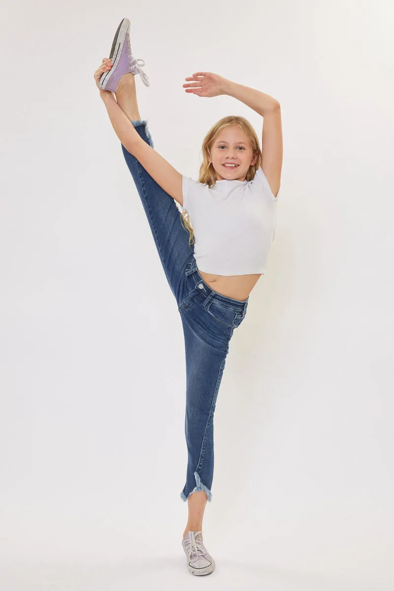 Rio High Rise Ankle Skinny Kid Jeans