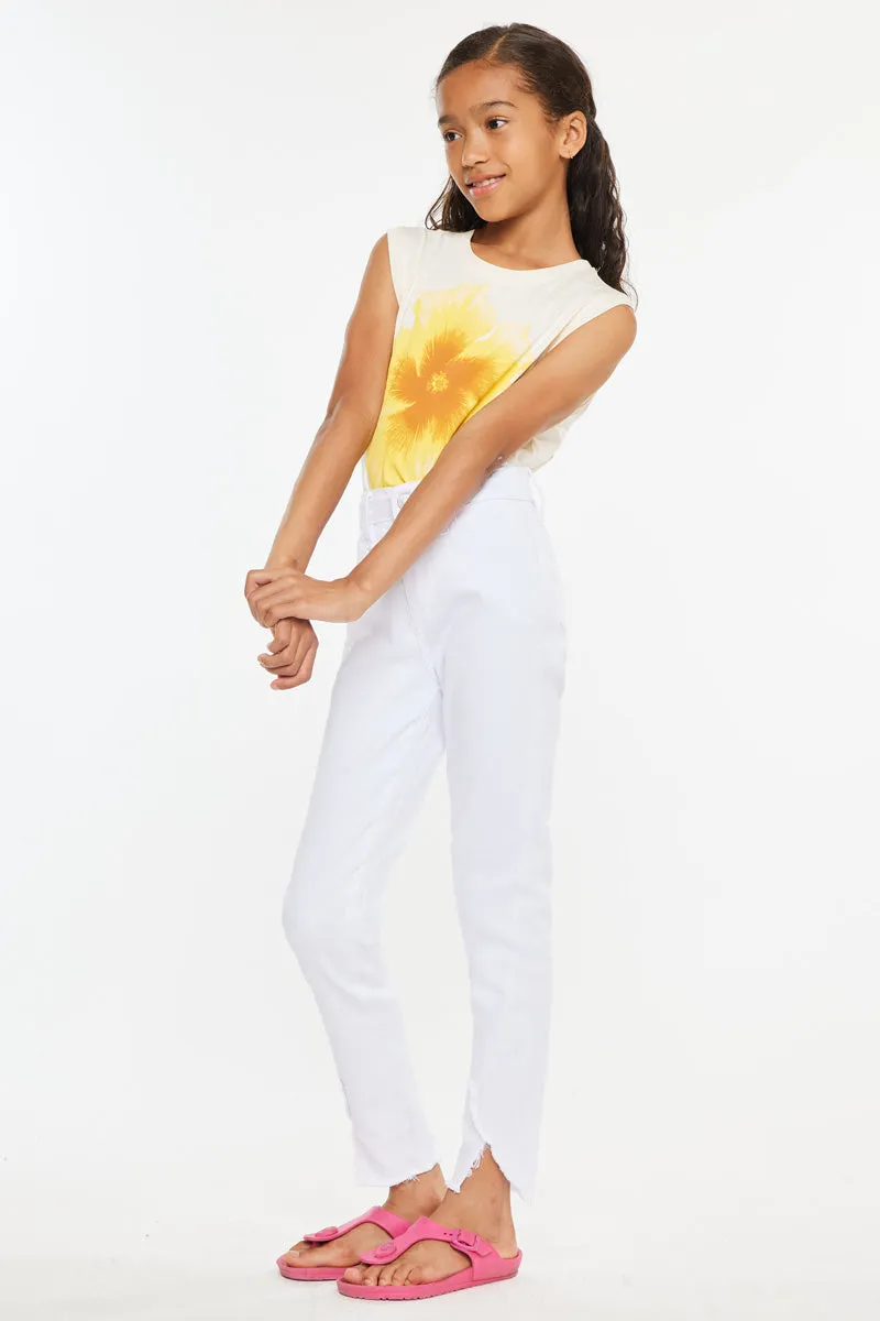 Rio High Rise Ankle Skinny Kid Jeans