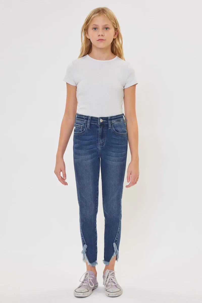 Rio High Rise Ankle Skinny Kid Jeans