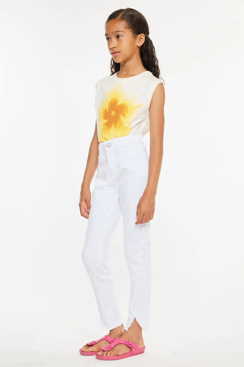 Rio High Rise Ankle Skinny Kid Jeans