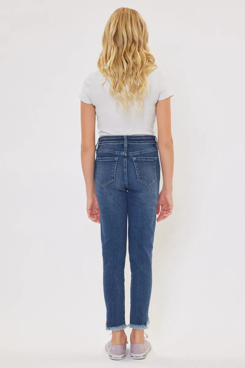 Rio High Rise Ankle Skinny Kid Jeans