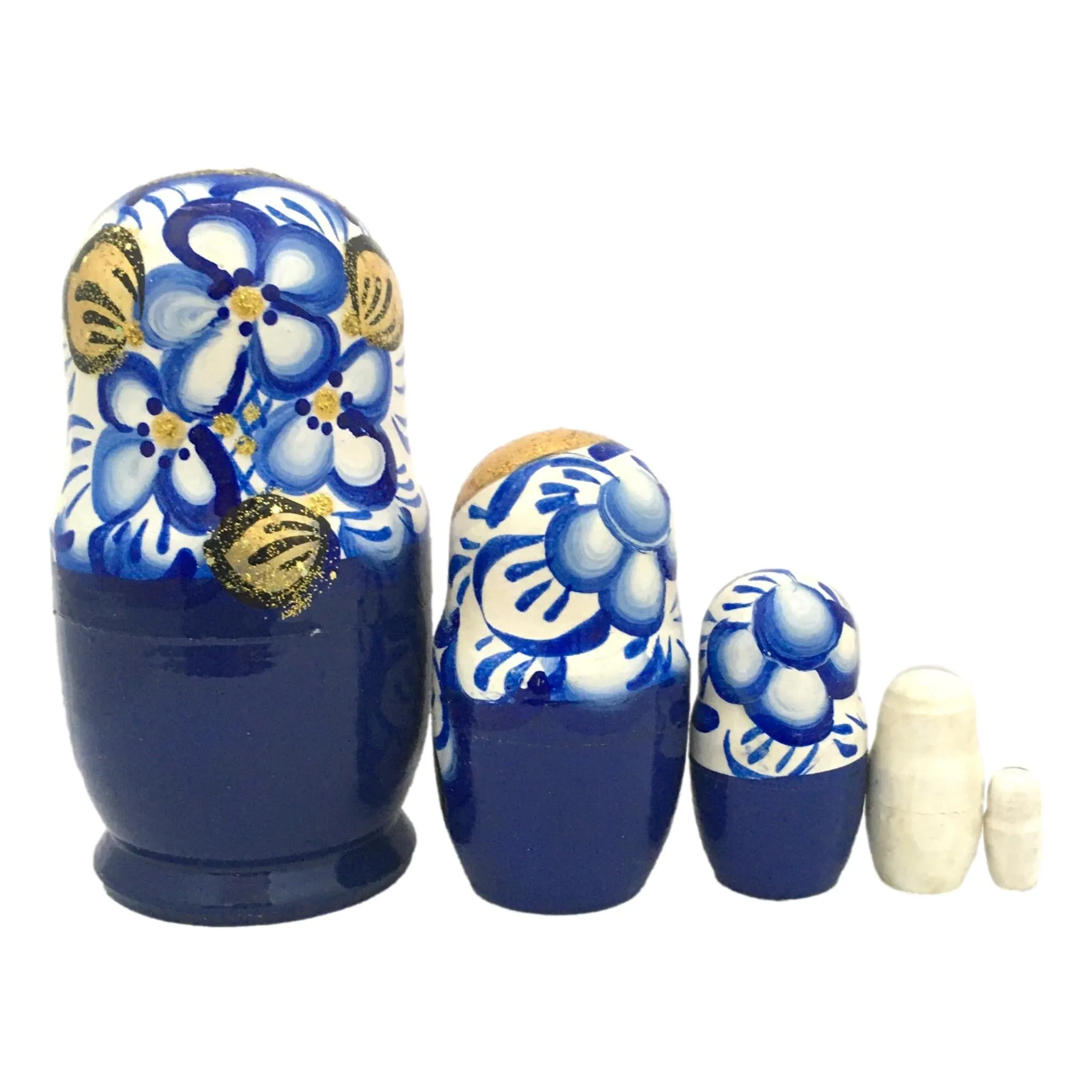 Russian Babushka Traditional Doll 4” Tall