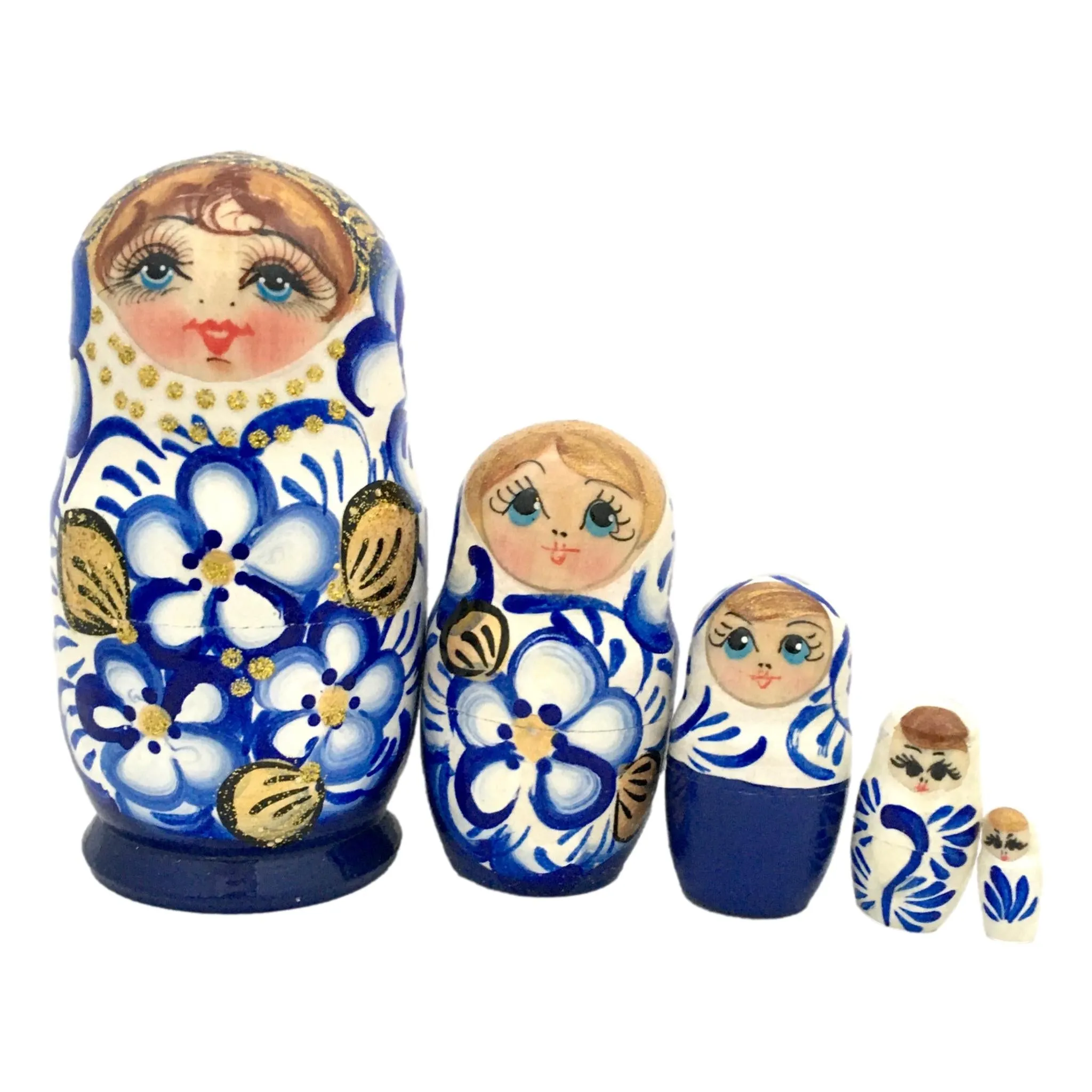 Russian Babushka Traditional Doll 4” Tall